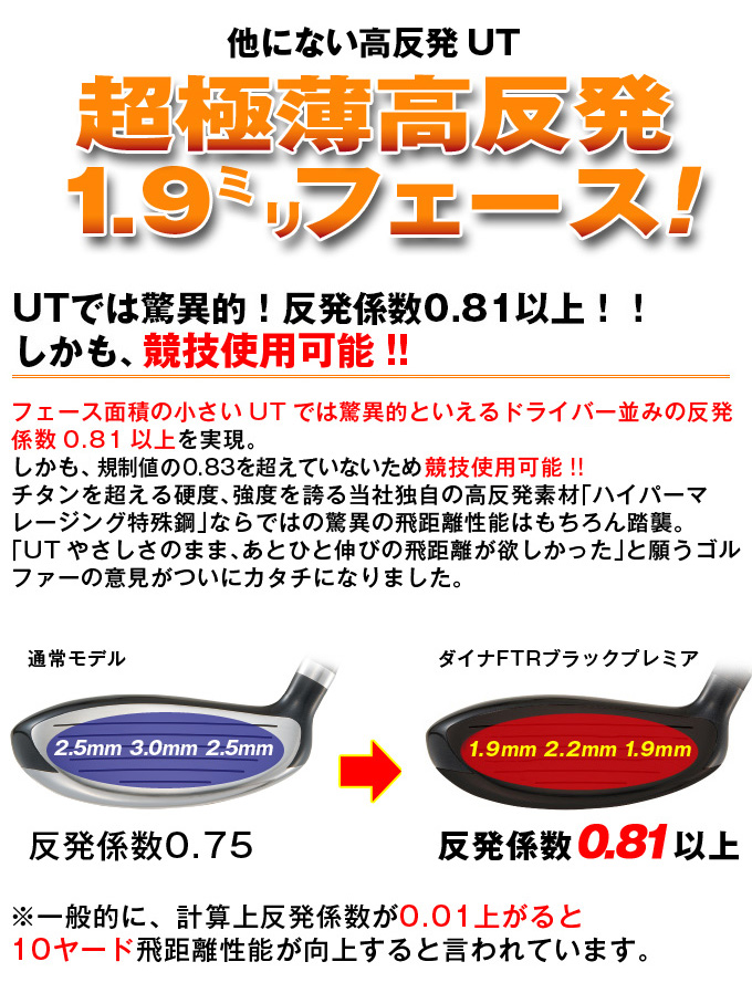 高反発 UT 2本】三菱 W 飛匠 仕様 ワークスゴルフ ダイナFTR ブラック