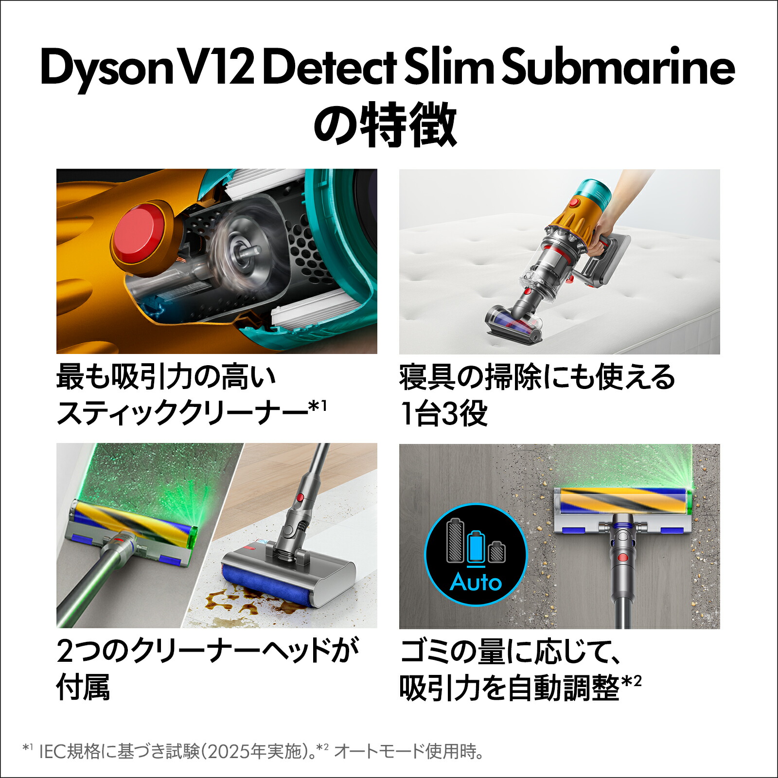 アウトレットSALE】 ダイソン Dyson V12s Detect Slim Submarine 水 