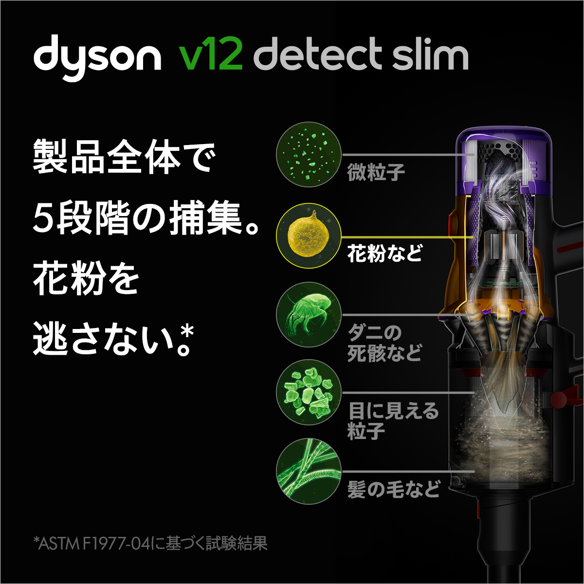 ダイソン Dyson V12 SV30 Detect Slim ABL2 コードレス掃除機 Complete