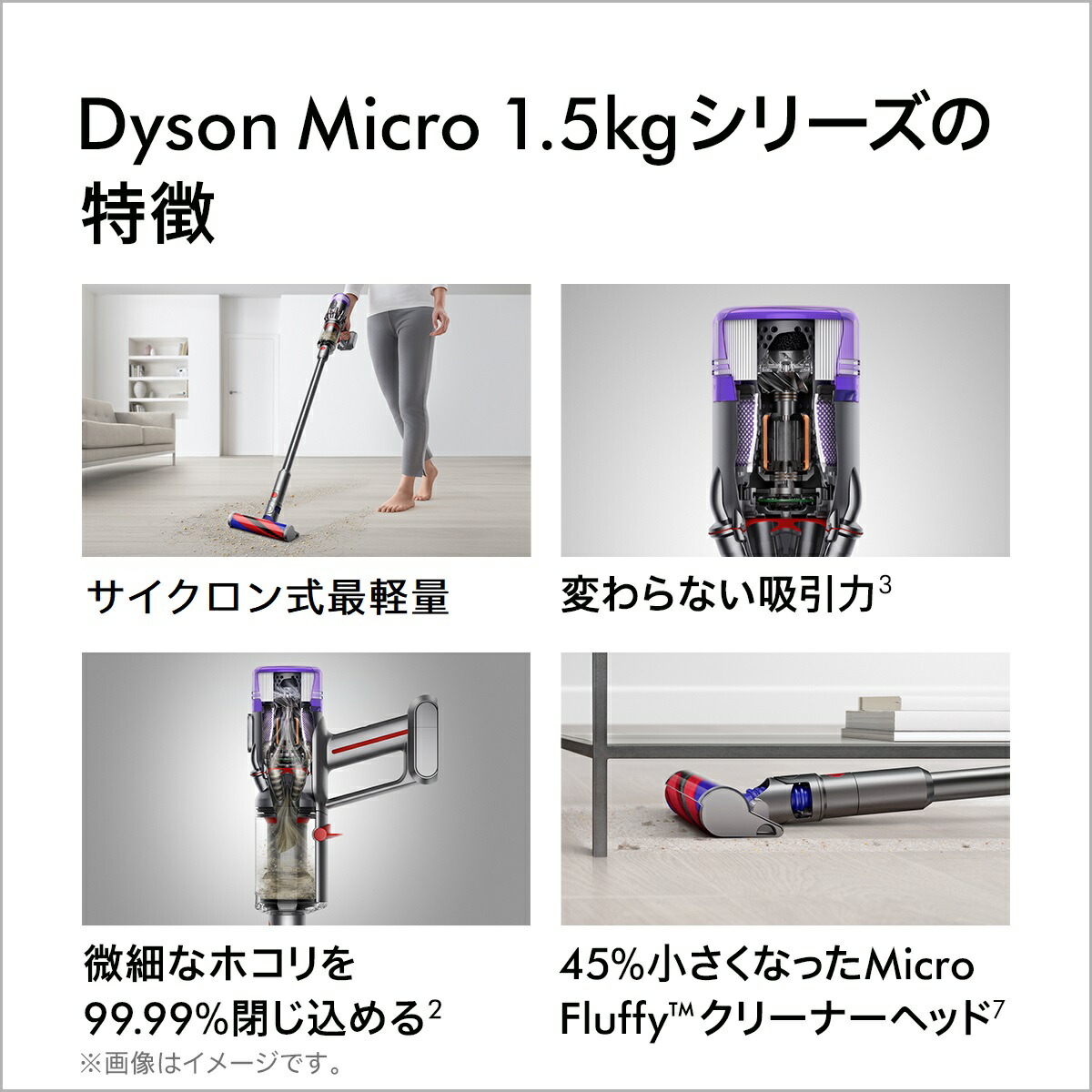 最軽量モデル】ダイソン Dyson Micro 1.5kg Origin サイクロン式 