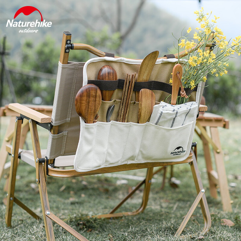 【NatureHike】カトラリーケース食器収納バッグ収納ポケットツールロールポーチ保管バッグ工具袋布巻きキャンプ車中泊アウトドアBBQ登山
