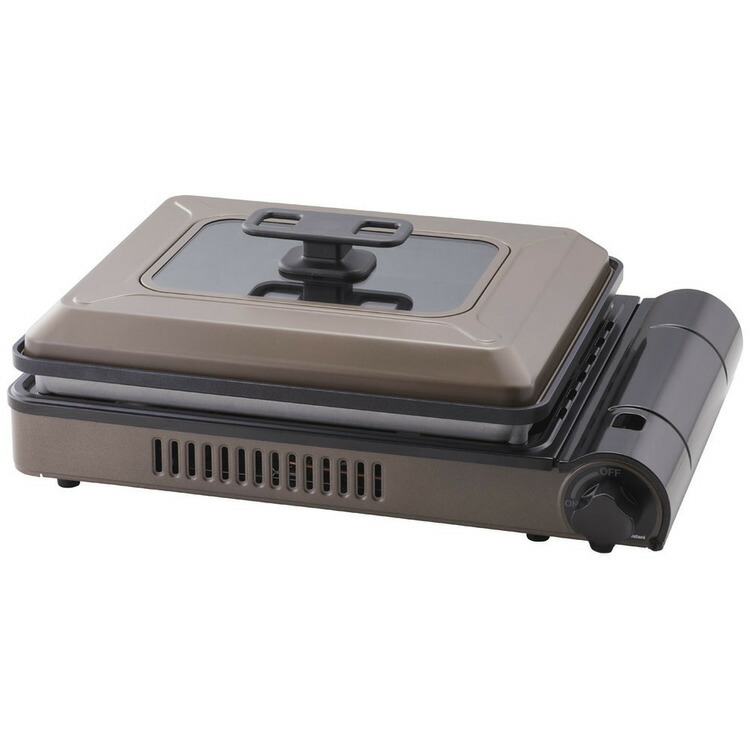 楽天市場】カセットガスホットプレート 焼き上手さんβ ブラウン CB-GHP