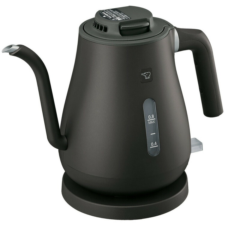 電気ケトル ケトル 800ml 象印 電気ケトル セピアブラック CK-LA08-BZ 象印 CKLA08 ckla08 ケトル つる口 コーヒー 安全 人気 黒 ドリップ