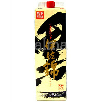 楽天市場】【送料別】 黒伊佐錦 25度 1800ml パック 大口酒造 焼酎
