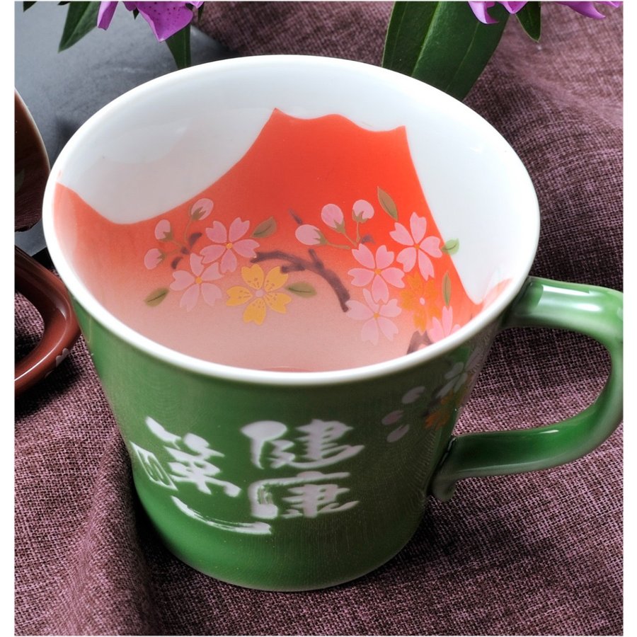 50%OFF プレゼント ギフト 有田焼 赤富士桜 取っ手付コーヒーカップ 単品 turbonetce.com.br