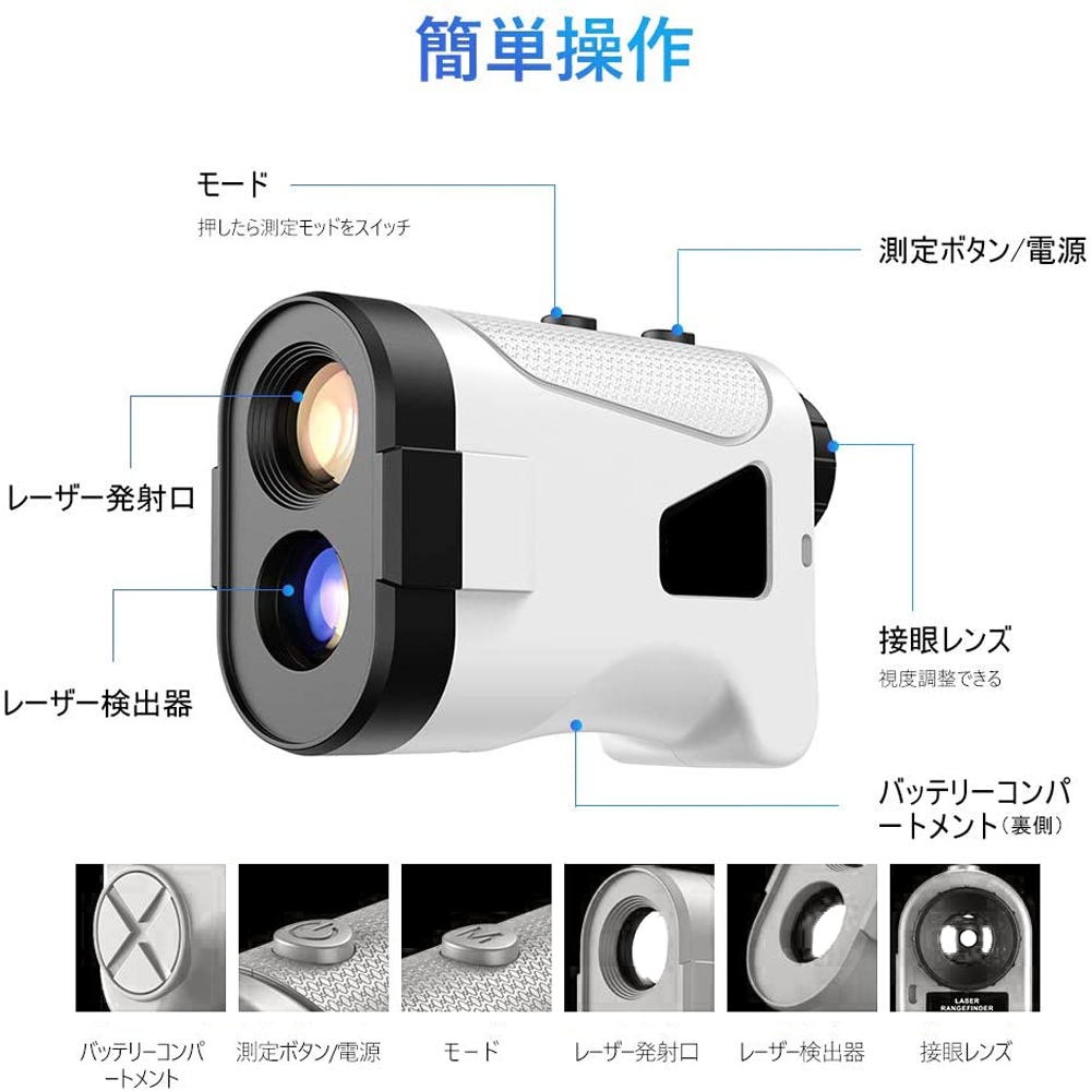 楽天市場 ゴルフ 距離測定器 距離計 レーザー距離計 距離計測器 高低差 傾斜モード 精度 1y 軽量 コンパクト 光学6倍望遠 Als Hr 600 Life Ideas 正規品 日本語取説付 E Auto Fun