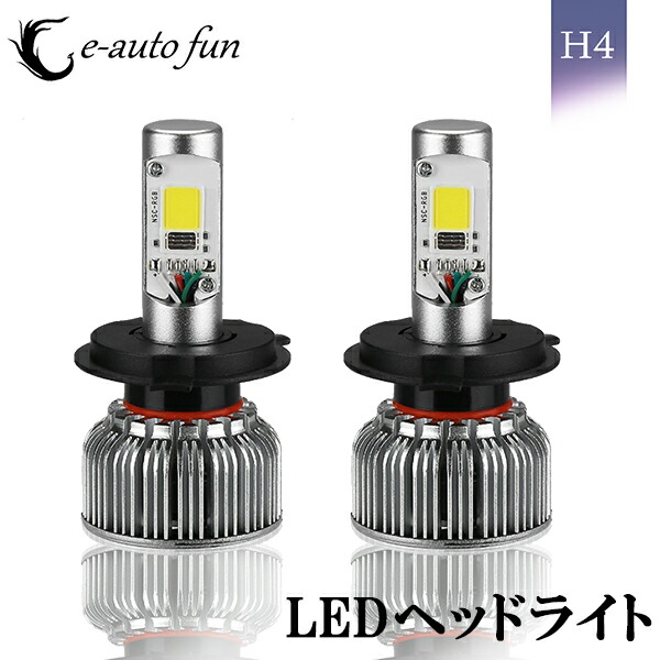 楽天市場 送料無料 Ledヘッドライト H4 Hi Lo 切替タイプrgb 12v車用 1600万色選択可能 72w 6000lm Bluetoothコントロール機能付き 専用アプリで楽々操作 2個 2年保証 E Auto Fun E Auto Fun