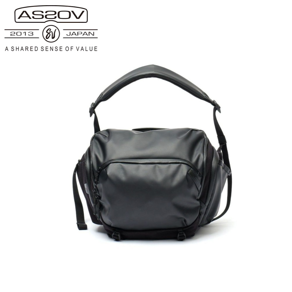 AS2OV アッソブ カメラバッグ ブラック ショルダー コンパクト ケース BLEISURE CAMELA BAG ブレジャー152554