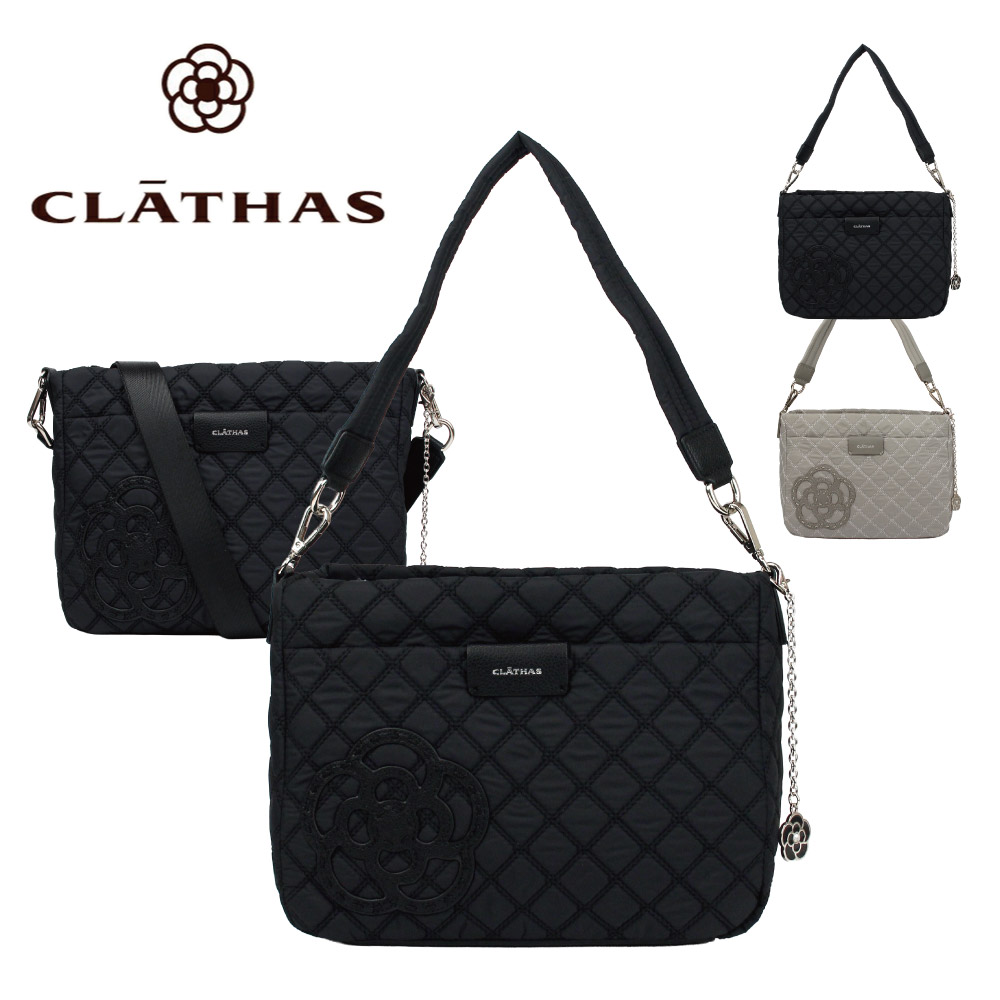 クレイサス CLATHAS 【正規販売店】 ショルダーバッグ レディース キルティング トートバッグ 上品 大人 きれいめ 肩掛け 斜め掛け ハンドバッグ ブラック グレー 黒 ブランド カペラ 0189557 即納