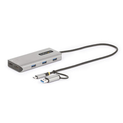 ＳｔａｒＴｅｃｈ．ｃｏｍ USBマルチハブ/USB-C+A/2画面/4K30Hz+1080p 60Hz HDMI/3x USB(167B-USBC-MULTIPORT) 目安在庫\u003d△