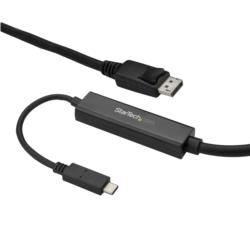 StarTech.com ディスプレイ変換ケーブル/USB-C - DP/3m/4K60Hz/ブラック(CDP2DPMM3MB) 目安在庫\u003d△[メール便対象商品]