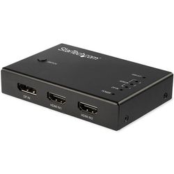 ＳｔａｒＴｅｃｈ．ｃｏｍ ビデオスイッチャー/HDMI x3 DP x1/4入力1出力/4K60Hz/自動切替(VS421HDDP) 目安在庫\u003d△