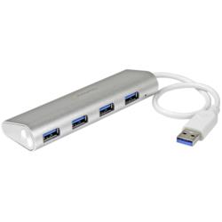 StarTech.com USBハブ/USB 3.0/USB-A - 3x USB-A/バスパワー/シルバーホワイト(ST43004UA) 目安在庫\u003d△