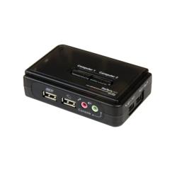 StarTech.com KVMスイッチ/2ポート/1画面/VGA/2048 x 1536/AUX/ケーブル付属(SV211KUSB) 目安在庫\u003d△