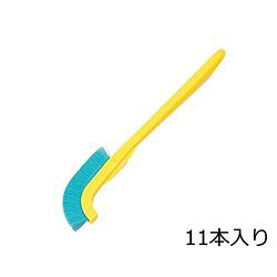 アズワン ラボラン（R）作業用ブラシ 黄 ナイロン 11本入 J-N (1袋(11本入り)) 目安在庫=○｜いぃべあー　店