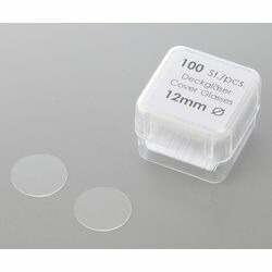 アズワン 丸型カバーグラス φ15mm 100枚×10箱入 01 115 50_PK10 (1箱(100枚×10箱 目安在庫=△