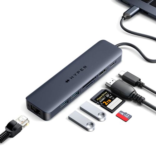 Hyper HYPER ハイパー HyperDrive Next 7 Port USB-C ハブ(HP-HD4003GL) 仕入先在庫品|いぃべあー 店