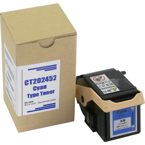 トナーカートリッジ CT202452 汎用品 シアン 1個(CT202452ﾊﾝﾖｳﾋﾝ) 目安在庫=○｜いぃべあー　店 10,054円