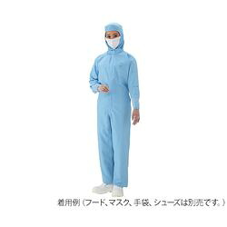 アズピュア（アズワン） アズピュア涼感クリーンウェア　青　L (1枚)(coverall) 目安在庫\u003d△