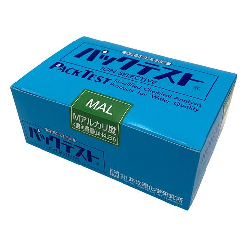 共立理化学研究所 パックテスト （簡易水質検査器具） Mアルカリ度<酸消費量（pH4.8）> WAK-M(WAK-MAL) 目安在庫\u003d△
