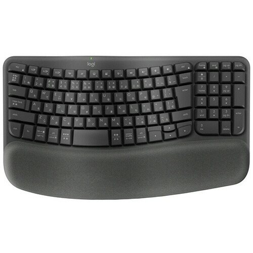 ロジクール Logicool ワイヤレス エルゴノミックキーボード WAVE KEYS グラファイト 1台(K820) 目安在庫=○｜いぃべあー　店 13,180円