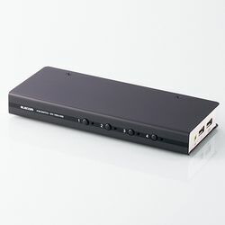 エレコム ELECOM パソコン切替器 DVI対応 BOX型 4ポート KVM-DVHDU4 メーカー在庫品