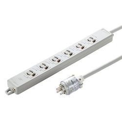 サンワサプライ SANWA SUPPLY 医用接地プラグ付き電源タップ 一般用 3P6個口 1m TAP-HPM6-1W メーカー在庫品