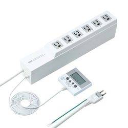 サンワサプライ SANWA SUPPLY タイマー付きタップ 3P・6個口 TAP-RT1 メーカー在庫品