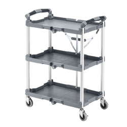 サンワサプライ SANWA SUPPLY CART-FA2GY 折りたたみカート3段式（W665） メーカー在庫品｜いぃべあー　店