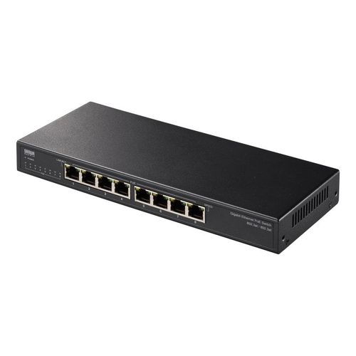 【P5S】サンワサプライ LAN-GIGAPOE82 ギガビット対応PoEスイッチングハブ(8ポート)(LAN-GIGAPOE82) メーカー在庫品