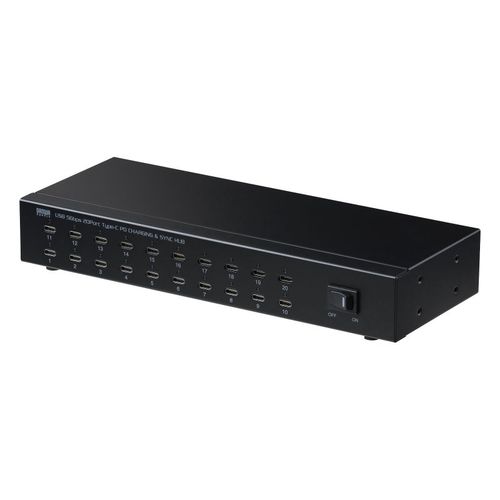 【P5S】サンワサプライ USB 5Gbps Type-C 20ポートハブ(USB-5TCPS20) メーカー在庫品