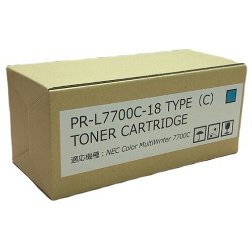 大容量トナーカートリッジ PR-L7700C-18 汎用品 シアン 1個(PR-L7700C-18 ハンヨウヒン) 目安在庫=○|いぃべあー 店
