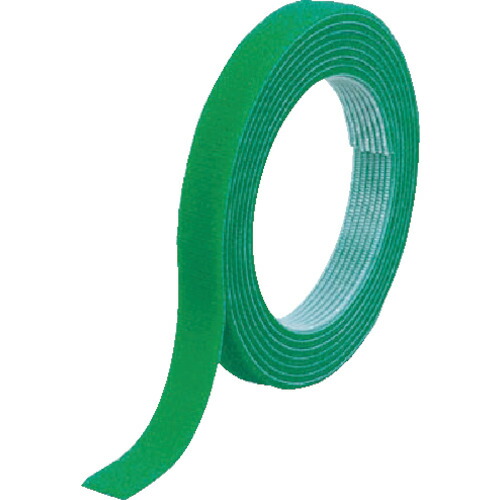 ＴＲＵＳＣＯ マジックバンド 結束テープ 両面 幅10mm×長さ30m 緑 1巻(MKT-10W-GN) 目安在庫\u003d○