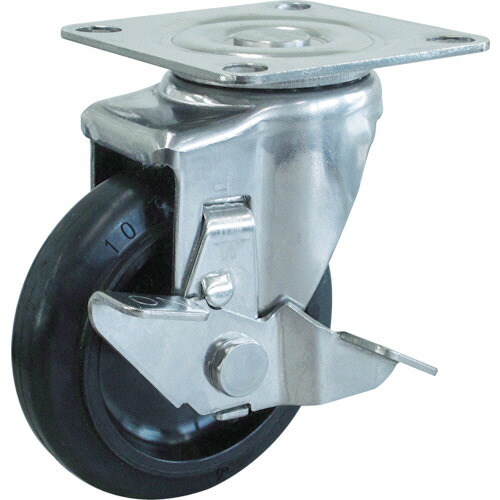 ＴＲＵＳＣＯ TYSシリーズ オールステンレス 自在 SP付 ゴム車150mm 1個(TYSB-SUS-150) 目安在庫\u003d○