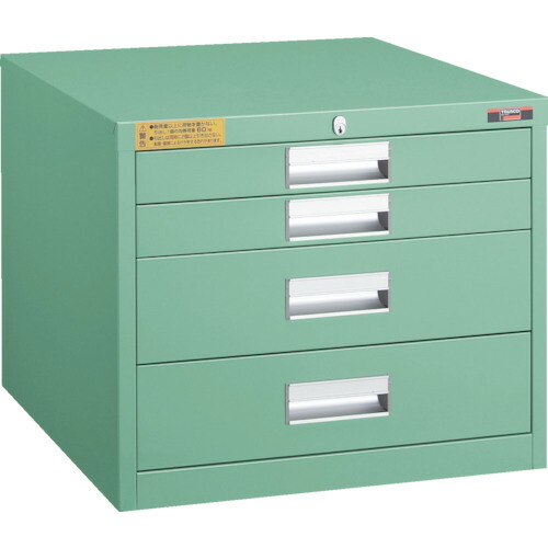 ＴＲＵＳＣＯ LVE型キャビネット 500×550×H420 引出4段 1台(LVE-424) 目安在庫\u003d○