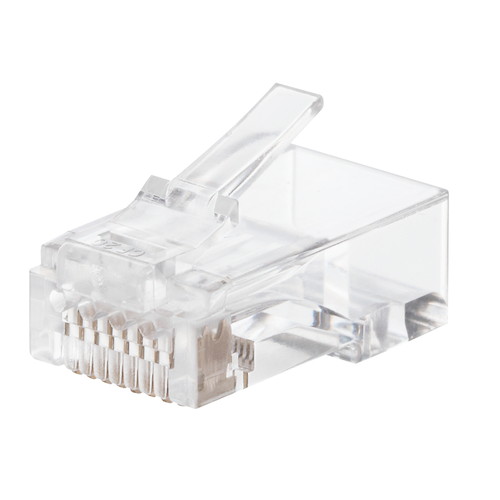 【P5E】エレコム RJ45コネクタ/CAT6・CAT6A対応/単線・ヨリ線対応/100個入リ(LD-6RJ45T100) メーカー在庫品｜いぃべあー　店