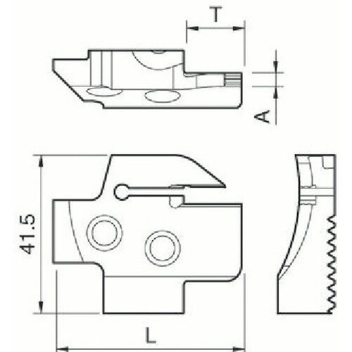 京セラ 溝入れ用ホルダ 1個(KGDFR-75-6D-C) 目安在庫\u003d○