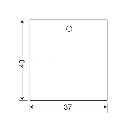 サトー タグ 標準 2号 プロパー 40&times;37 1箱(20000枚:2000枚&times;10巻)(544103471)｜いぃべあー　店
