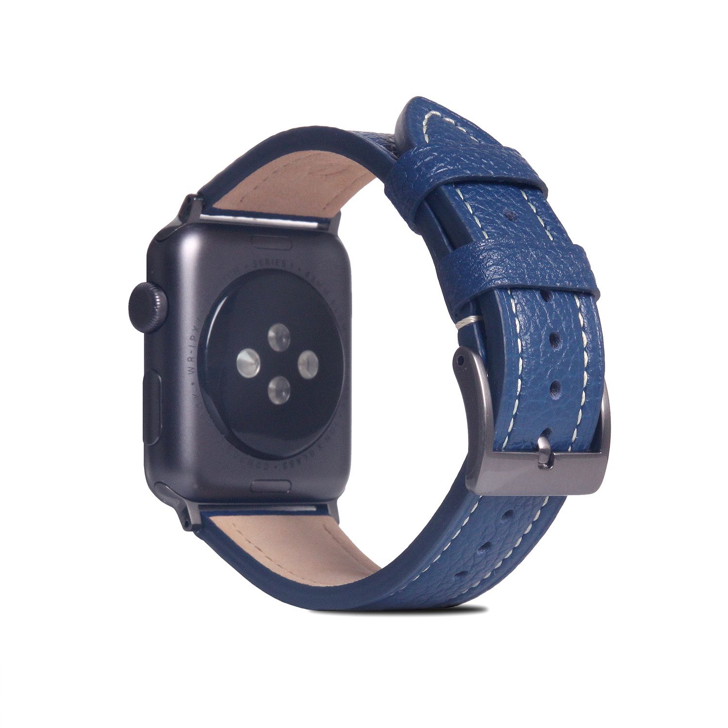 ＳＬＧ Ｄｅｓｉｇｎ FULL GRAIN LEATHER BAND for Apple Watch 45/44/42mm ネイビーブルー(SD21970AWNB) 仕入先在庫品
