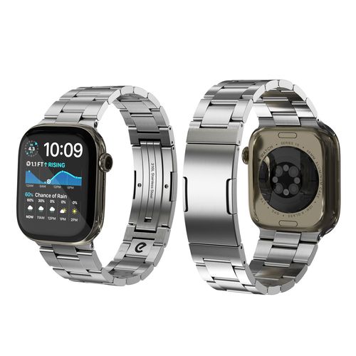 KeyBudz Spectra プレミアムステンレスバンド for Apple Watch 49/46/45/44mm ポリッシュシルバー(KB28466AW) 仕入先在庫品｜いぃべあー　店