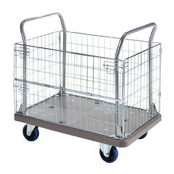 【P5S】サンワサプライ かご付き台車(CART-FA13GY) メーカー在庫品｜いぃべあー　店