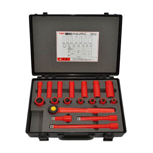 トップ工業 TOP 絶縁ソケットレンチセット 差込角12.7mm 1個(ZSWS418R) 目安在庫\u003d○