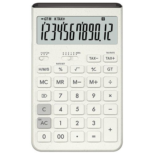カシオ計算機（CASIO） CASIO Comfy デザイン電卓 12桁 ジャストタイプ オフホワイト 1セット(3台)(4549526619090 x3) 目安在庫\u003d○ 9,771円