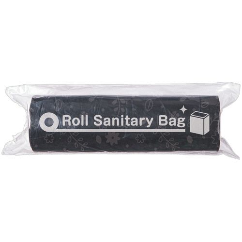 TPS サニタリーポリ袋 再生原料入り ロールタイプ 黒 1セット(2500枚:50枚×50本)(4582796052167 x50) 目安在庫\u003d○ 10,489円