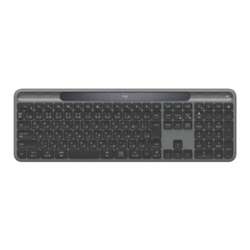 ロジクール Logicool Signature Slim Solar+ K980 ソーラー充電フルサイズワイヤレスキーボード グラファイト 1台(K980GR) 目安在庫=○｜いぃべあー　店