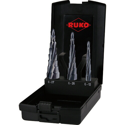 ＲＵＫＯ スパイラルステップドリル 3種セット ハイス ルナテックコーティング 1セット(101087PRO) 目安在庫\u003d○