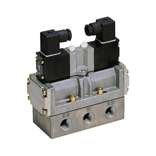 ＣＫＤ 4Fシリーズパイロット式5ポート弁セレックスバルブ 1台(4F520-10-AC200V) 目安在庫\u003d○