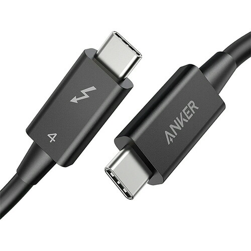 アンカージャパン ANKER USB-C&USB-C Thunderbolt 4 100W ケーブル 0.7m ブラック 1本(A8859011) 目安在庫\u003d○