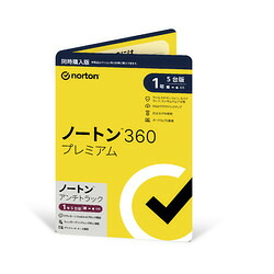 ノートンライフロック Norton ノートン 360 プレミアム/アンチトラック 同時購入1年版(対応OS:その他)(21449819) 目安在庫=○[メール便対象商品]｜いぃべあー　店