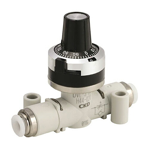 ＣＫＤ ニードルバルブ(ダイヤル付チェック弁内蔵タイプ) 12mm 1個(DVL-S-10-H1212-400) 目安在庫\u003d○
